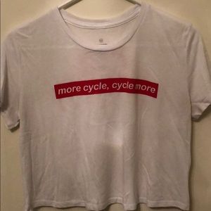 Cyclebar Crop Top w/ logo in the back
